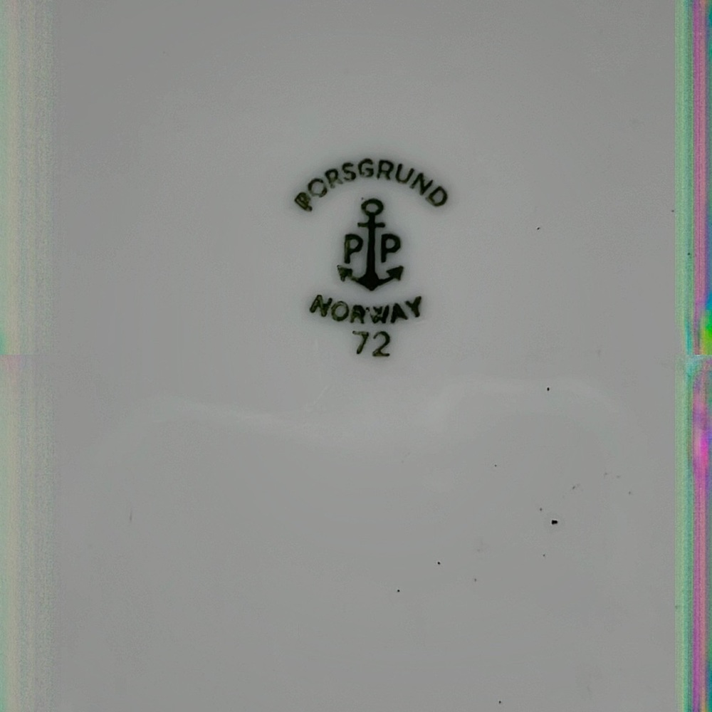 Vintage Porsgrund Viking Restaurant Ware Luncheon Plate, Made in Norway - Picture 3 of 3
